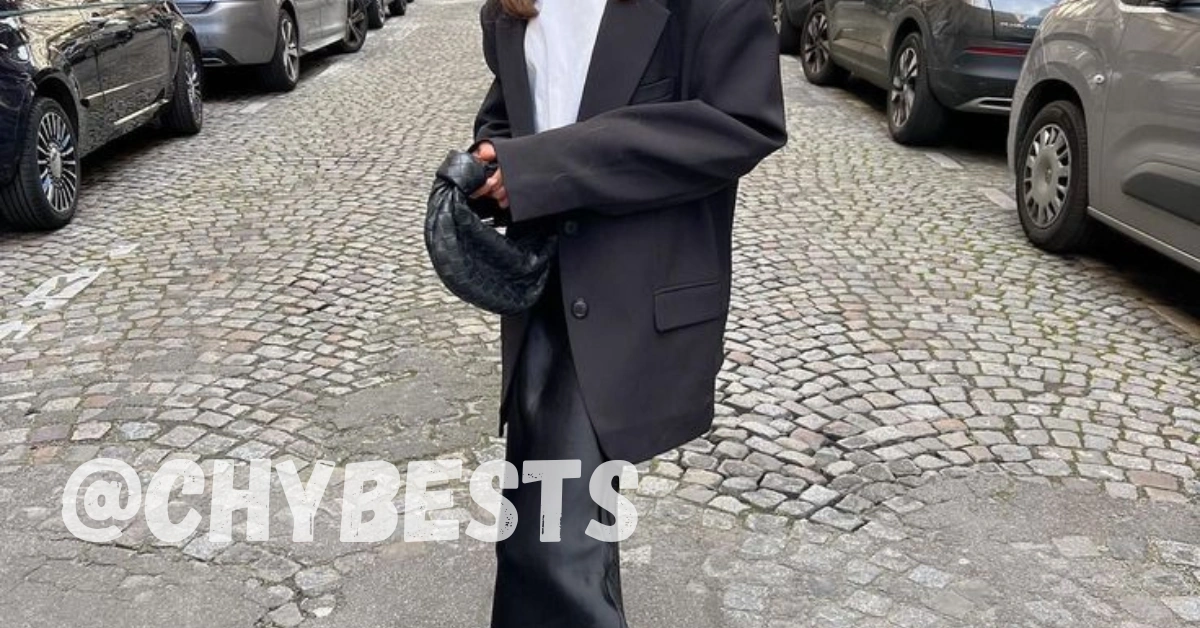 Black Satin Midi Skirt Outfit Ideas